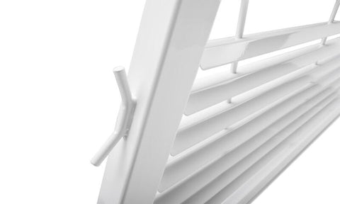 BackRack 17-20 Ford F-250/350/450 SD Louvered Rack Frame ONLY (Req. HW) - White - 12800W