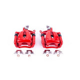 Power Stop 07-10 Mini Cooper Rear Red Calipers w/Brackets - Pair - S3318