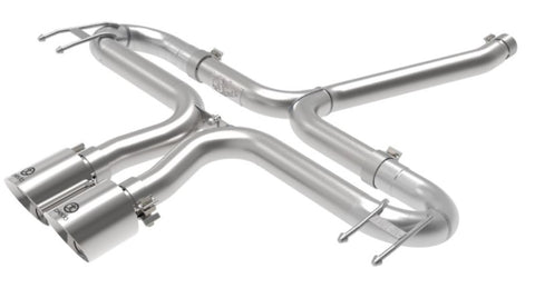 aFe Takeda 2-1/2in 304 SS Axle-Back Exhaust w/Polished Tips 17-20 Honda Civic Sport L4-1.5L (t) - 49-36625-P