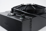 CSF Universal Drag Race / Tuck Radiator w/9in Spal Fan - 10.5in H x 10in L x 3.6in W - Black - 7065B