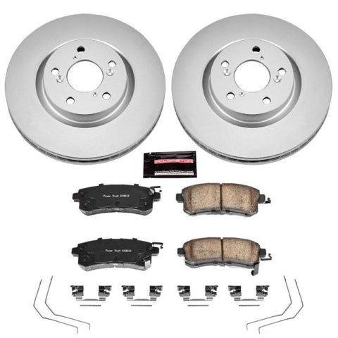 Power Stop 11-14 Honda Odyssey Front Z17 Evolution Geomet Coated Brake Kit - CRK5857