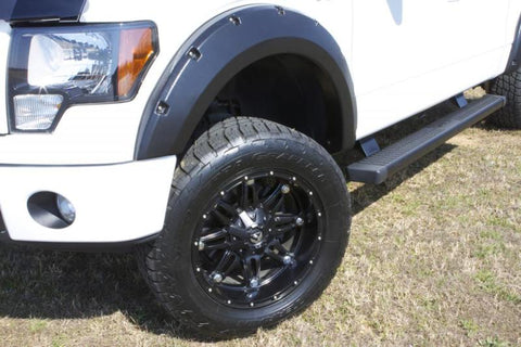Lund 04-08 Ford F-150 (No Stepside) RX-Rivet Style Smooth Elite Series Fender Flares - Black (2 Pc.) - RX310SA