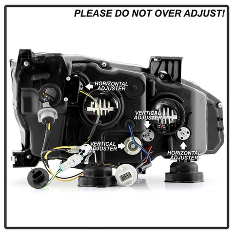 Honda Civic 16-20 LED Model High-Power LED Module Headlights - Black (PRO-YD-HC16LEDAP-SEQGR-BK) - 5088932
