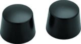Kuryakyn Front Axle Nut Caps Satin Black - 1229
