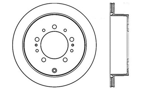 StopTech Drilled SportStop Cryo Rotor - Left - 128.44157CL