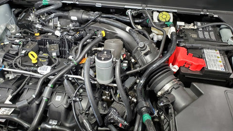 J&amp;L 19-24 Ford/Lincoln SUVs &amp; Trucks w 2.0 EcoBoost Driver Side Oil Separator 3.0 - Clear An - 3044D-C