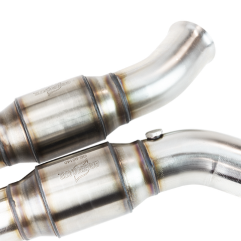 Kooks 14+ Chevy Corvette C7 3in x 3in GREEN Cat SS X-Pipe Kooks HDR Req - 21703300