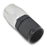 Russell Performance -16 AN Silver/Black Straight Full Flow Hose End - 610063