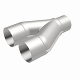 MagnaFlow Universal Trans Y-Pipe All SS 4inch (Dual) 3.5inch (Single) x 13inch (Overall) - 10800