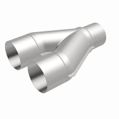 MagnaFlow Universal Trans Y-Pipe All SS 4inch (Dual) 3.5inch (Single) x 13inch (Overall) - 10800