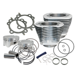 S&S Cycle 07-17 BT 107in Bolt-In Big Bore Kit - Silver - 910-0480