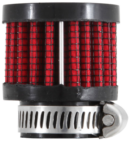 K&N 0.75 inch ID 1.375 inch OD 1.125 inch H Clamp On Crankcase Vent Filter - 62-1560