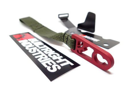 BuiltRight Industries 09-20 Ford F-150/Raptor (09-14 SuperCrew Only) Rear Seat Release - Olive Strap - 100115