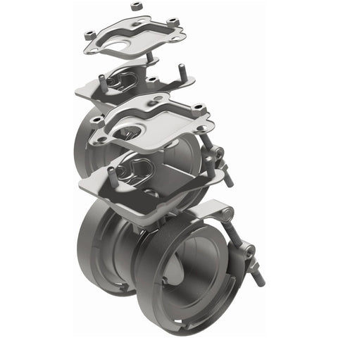MagnaFlow 2018 Ford Mustang V8-5.0LGAS Exhaust Acc - 2.5in ID/OD - 304SS - Integrated V-Band Flanges - 10805