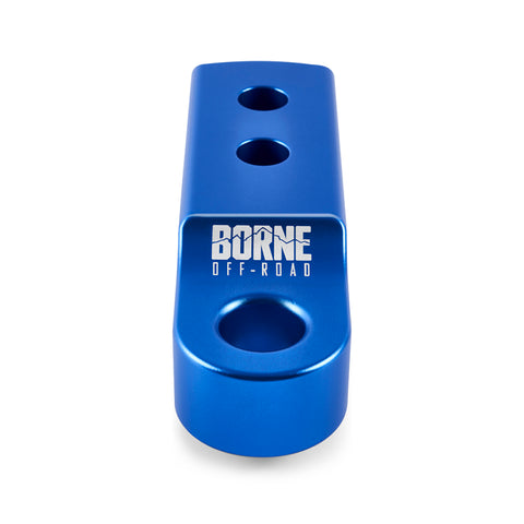 Borne Off-Road CNC Hitch Receiver Shackle 2in Blue - BNHR-2-BL