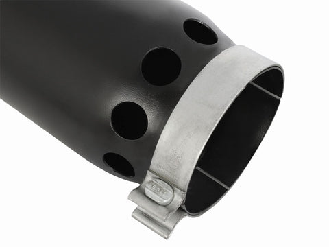 aFe MACHForce XP Cat-Back SS-304 5in Interooled Exhaust Tip 5in In x 6in Outx16inL Bolt-On Right Blk - 49T50601-B161