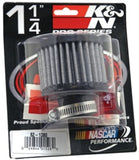 K&N 1.25in Flange ID x 3in OD x 2.5 inch H Rubber Base Crankcase Vent Filter - 62-1380