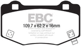 EBC 2015+ Ford Mustang GT350 Bluestuff Rear Brake Pads - DP53056NDX