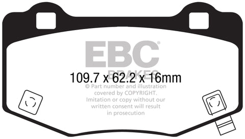 EBC 2015+ Ford Mustang GT350 Bluestuff Rear Brake Pads - DP53056NDX