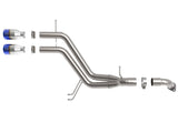 aFe Takeda 13-17 Hyundai Veloster L4-1.6L 2-1/2in 304 SS Axle-Back Exhaust w/ Blue Flame Tips - 49-37019-L