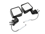 Raxiom 07-18 Jeep Wrangler JK Off-Road LED Manual Mirrors w/ Turn Signals - J116869