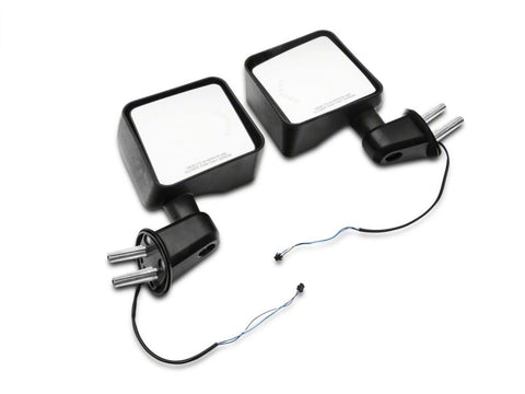 Raxiom 07-18 Jeep Wrangler JK Off-Road LED Manual Mirrors w/ Turn Signals - J116869