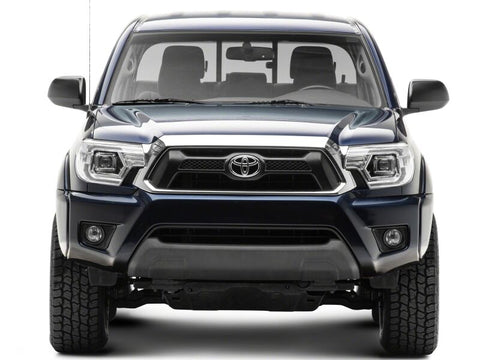 Raxiom 12-15 Toyota Tacoma Axial Series Switchback Projector Headlights- Chrome- Clear Lens - TT23360