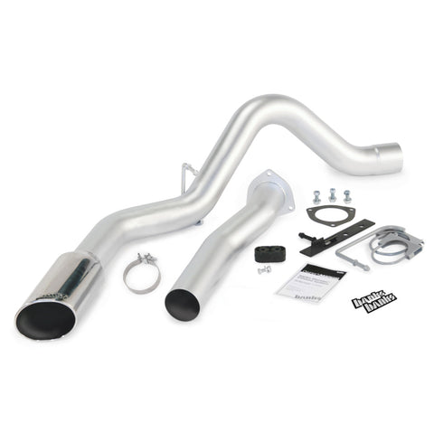 Banks Power 07-10 Chevy 6.6L LMM ECSB-CCLB Monster Exhaust System - SS Single Exhaust w/ Chrome Tip - 47784
