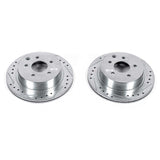 Power Stop 93-97 Infiniti J30 Rear Evolution Drilled & Slotted Rotors - Pair - JBR751XPR