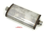JBA Universal Dual Core 304SS Muffler 22x11x6 3in Inlet Diameter - 40-302201