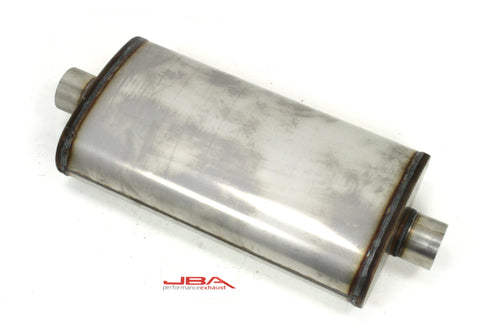 JBA Universal Dual Core 304SS Muffler 22x11x6 3in Inlet Diameter - 40-302201