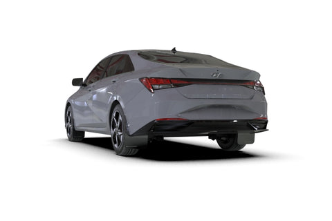 Rally Armor 21-23 Hyundai Elantra (Will Not Fit Elantra N/N Line) Black UR Mud Flap w/ Grey Logo - MF69-UR-BLK-GRY