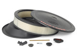 Ford Racing Air Cleaner Kit - Black Crinkle Finish w/ Red Mustang Emblem - 302-362