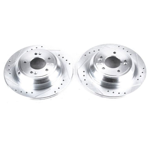 Power Stop 17-18 Genesis G80 Rear Evolution Drilled & Slotted Rotors - Pair - JBR1376XPR