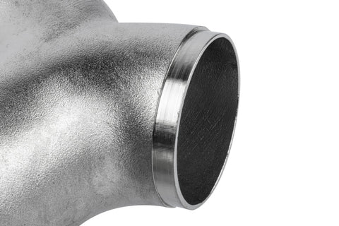 APR Cast T304 Stainless Steel Double Y-Splitter - 76mm to Quad 63.5mm (3in to Quad 2.5in) - EXH0146