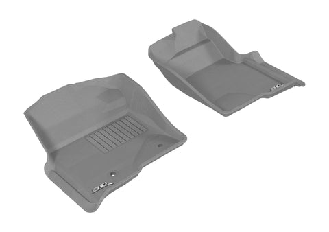 3D MAXpider 2010-2014 Ford F-150 Regular/Supercab/Supercrew Kagu 1st Row Floormat - Gray - L1FR07211501