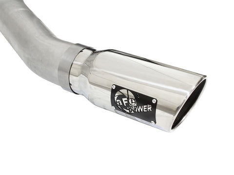 aFe MACHForce XP SS Exhaust 4in Cat-Back w/ Polish Tip 2015 Ford F-150 EcoBoost V6 2.7/3.5Ltt - 49-43069-P