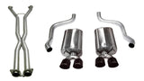 Corsa 2009-2013 Chevrolet Corvette C6 6.2L V8 LS3 Manual Black Sport 3in Cat-Back - 14108CBBLK