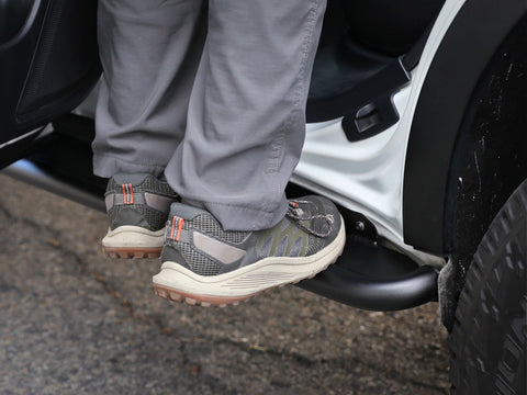 aFe POWER 20-23 Subaru Outback H4 2.4L (t) / H4 2.5L Terra Guard Trail Slider Steps - Black - 79-27003