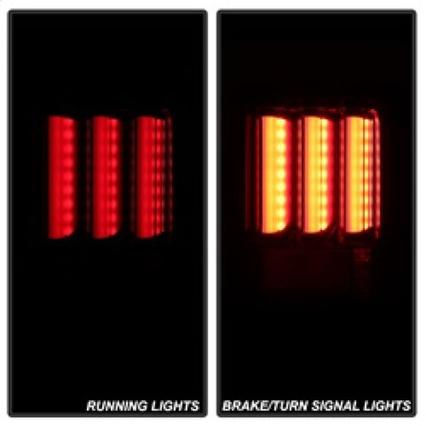 Spyder 07-16 Jeep Wrangler Verison 2 Light Bar LED Tail Lights - Smoke (ALT-YD-JWA07V2-LBLED-BSM) - 5084781