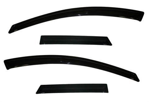 AVS 10-13 Mazda 3 (5 Door Sport) Ventvisor Outside Mount Window Deflectors 4pc - Smoke - 94325