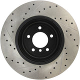 StopTech 08-09 BMW 535 Series / 04-09 545i/550i/645Ci/650i Slotted & Drilled Left Front Rotor - 127.34071L