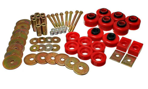 Energy Suspension Body Mount 2/4 Wd Super Crew - Red - 4.4115R