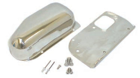 Rugged Ridge 76-86 Jeep CJ Stainless Steel Wiper Motor Cover Kit - 11122.02