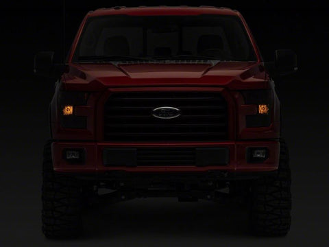 Raxiom 15-17 Ford F-150 Axial OEM Style Rep Headlights- Chrome Housing- Smoked Lens - T551346