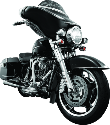 Kuryakyn Lower Leg Deflector Shields 00-13 Touring Chrome - 7768