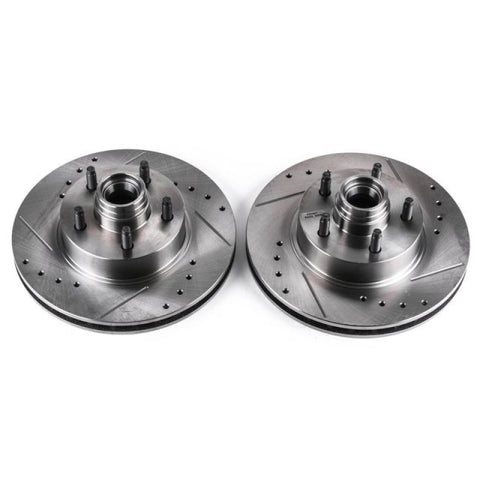 Power Stop 95-01 Ford Explorer Front Evolution Drilled & Slotted Rotors - Pair - AR8551XPR