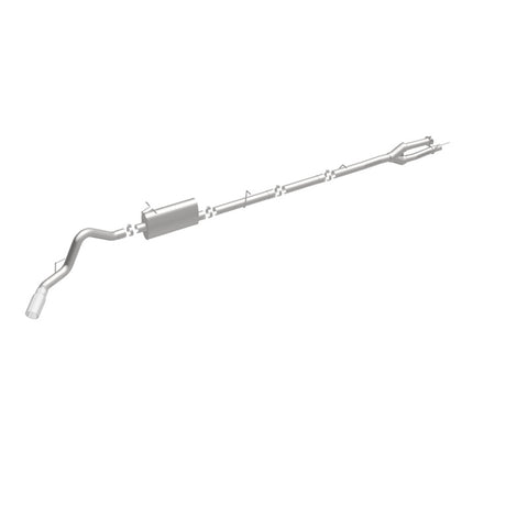 MagnaFlow Sys C/B 11-15 Ford Super Duty F250 6.2L EC CC, SS 3.5in Single Rear Pass Side Ext 5in Tip - 19174