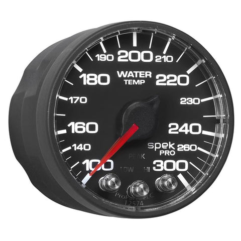 Autometer Spek-Pro 52.4mm 100-300 Deg F Digital Stepper Motor Water Temp Gauge - P346328