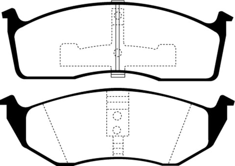 EBC 93-94 Chrysler Concorde 3.3 Greenstuff Front Brake Pads - DP21123